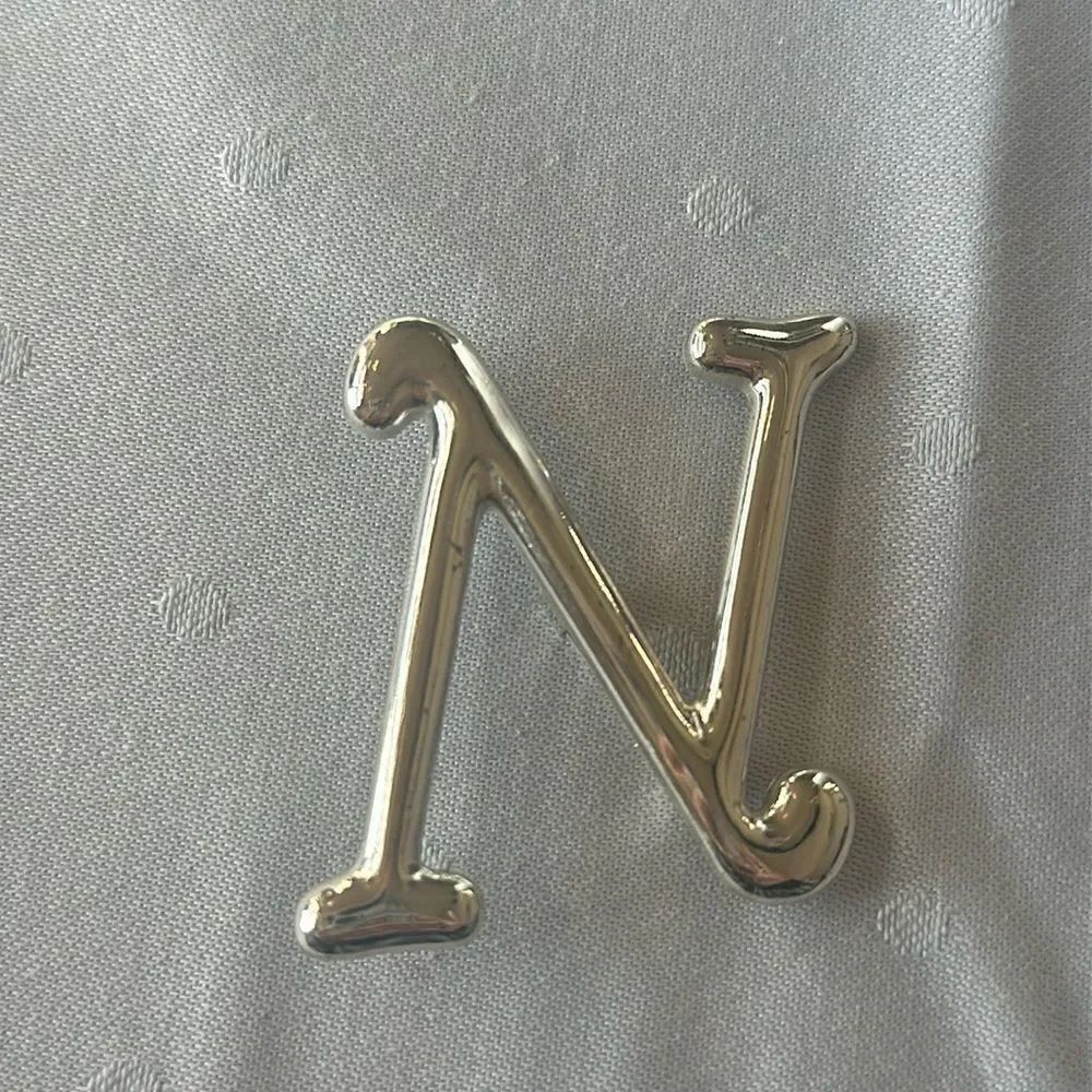 Initial N Silver Brooch! - Picture 3 of 4